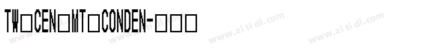 Tw Cen MT Conden字体转换